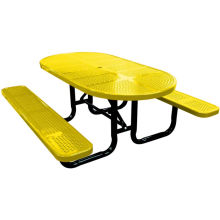 Decorative Perforated Sheet Dining Table with Chairs